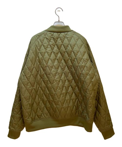adidas（アディダス）adidas (アディダス) キルティングジャケット オリーブ サイズ:2XLの古着・服飾アイテム