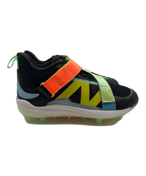 NEW BALANCE（ニューバランス）NEW BALANCE (ニューバランス) ローカットスニーカー ブラック×グリーン×オレンジ サイズ:26.5の古着・服飾アイテム