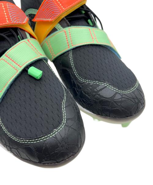 NEW BALANCE（ニューバランス）NEW BALANCE (ニューバランス) ローカットスニーカー ブラック×グリーン×オレンジ サイズ:26.5の古着・服飾アイテム