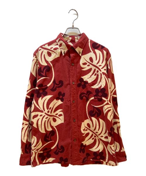 Sun Surf（サンサーフ）Sun Surf (サンサーフ) 長袖シャツ レッド サイズ:Mの古着・服飾アイテム