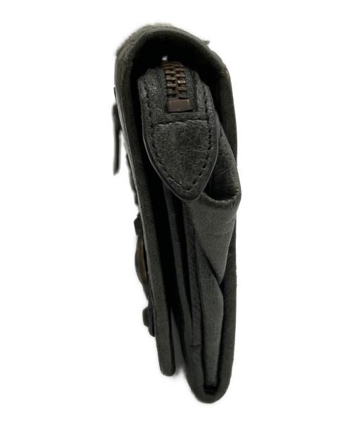 BALENCIAGA（バレンシアガ）BALENCIAGA (バレンシアガ) 2つ折り財布 グリーンの古着・服飾アイテム