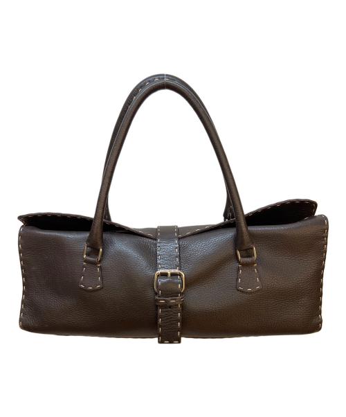 FENDI（フェンディ）FENDI (フェンディ) ハンドバッグ ブラウンの古着・服飾アイテム