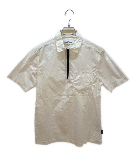 STONE ISLAND（ストーンアイランド）STONE ISLAND (ストーンアイランド) 半袖シャツ ホワイト サイズ:Sの古着・服飾アイテム