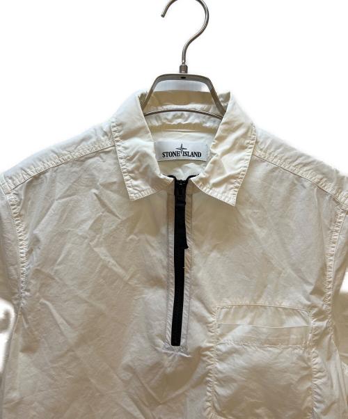 STONE ISLAND（ストーンアイランド）STONE ISLAND (ストーンアイランド) 半袖シャツ ホワイト サイズ:Sの古着・服飾アイテム