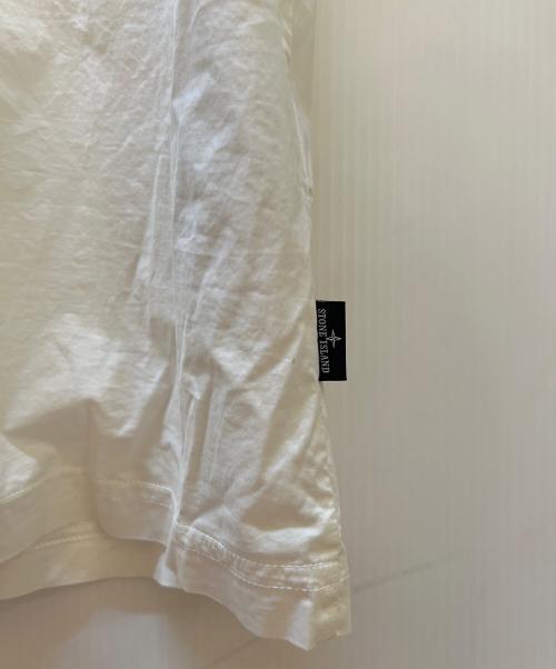 STONE ISLAND（ストーンアイランド）STONE ISLAND (ストーンアイランド) 半袖シャツ ホワイト サイズ:Sの古着・服飾アイテム
