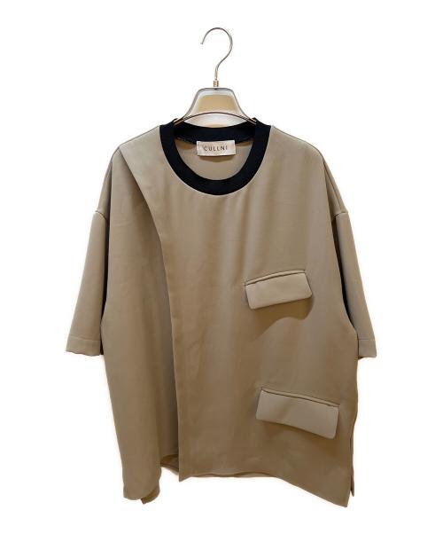 CULLINI（クルニ）CULLINI (クルニ) 半袖カットソー ベージュ サイズ:2の古着・服飾アイテム