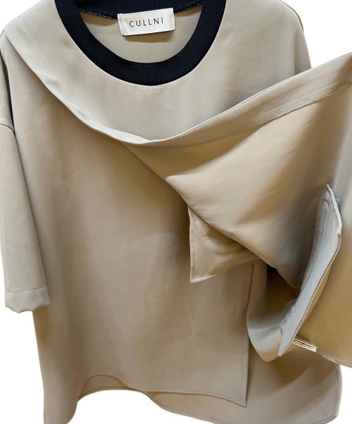 CULLINI（クルニ）CULLINI (クルニ) 半袖カットソー ベージュ サイズ:2の古着・服飾アイテム