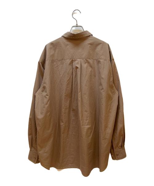 URU（ウル）URU (ウル) 長袖シャツ ブラウン サイズ:1の古着・服飾アイテム