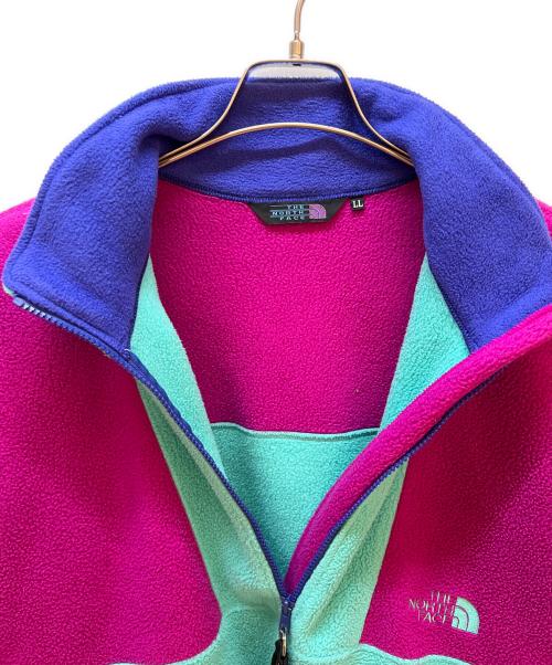 THE NORTH FACE（ザ ノース フェイス）THE NORTH FACE (ザ ノース フェイス) フリース グリーン×パープル サイズ:LLの古着・服飾アイテム