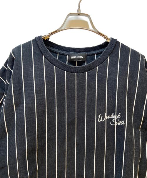 WIND AND SEA（ウィンダンシー）WIND AND SEA (ウィンダンシー) 半袖カットソー ブラック×ホワイト サイズ:XLの古着・服飾アイテム