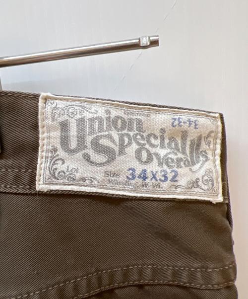 UNION SPECIAL OVERALLS（ユニオンスペシャルオーバーオールズ）UNION SPECIAL OVERALLS (ユニオンスペシャルオーバーオールズ) カラーパンツ ブラウン サイズ:W34の古着・服飾アイテム