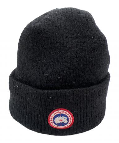 タグ付き新品未使用　カナダグース　ニット帽　帽子 中古・古着通販】CANADA GOOSE (カナダグース) ニット帽 ブラック