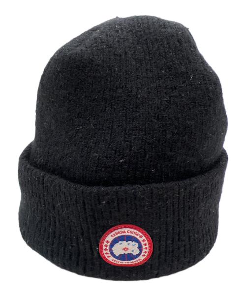 CANADA GOOSE（カナダグース）CANADA GOOSE (カナダグース) ニット帽 ブラックの古着・服飾アイテム