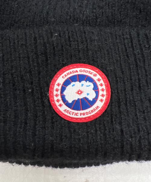 CANADA GOOSE（カナダグース）CANADA GOOSE (カナダグース) ニット帽 ブラックの古着・服飾アイテム