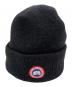 CANADA GOOSE（カナダグース）の古着「ニット帽」｜ブラック