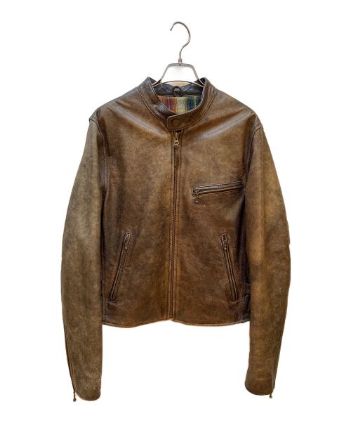 HARLEY-DAVIDSON（ハーレーダビッドソン）HARLEY-DAVIDSON (ハーレーダビッドソン) レザージャケット ブラウン サイズ:Mの古着・服飾アイテム