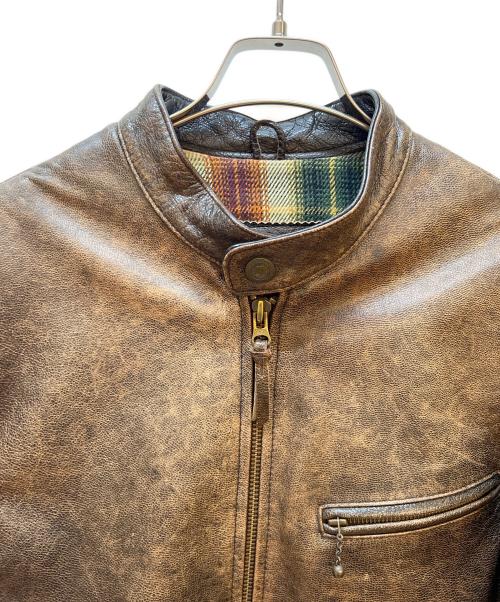 HARLEY-DAVIDSON（ハーレーダビッドソン）HARLEY-DAVIDSON (ハーレーダビッドソン) レザージャケット ブラウン サイズ:Mの古着・服飾アイテム