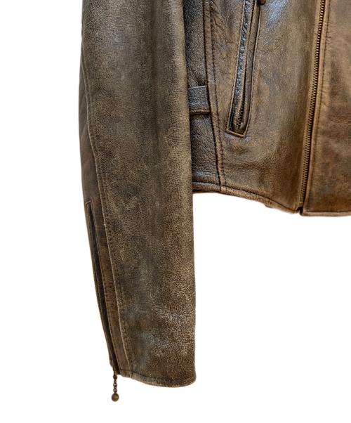 HARLEY-DAVIDSON（ハーレーダビッドソン）HARLEY-DAVIDSON (ハーレーダビッドソン) レザージャケット ブラウン サイズ:Mの古着・服飾アイテム