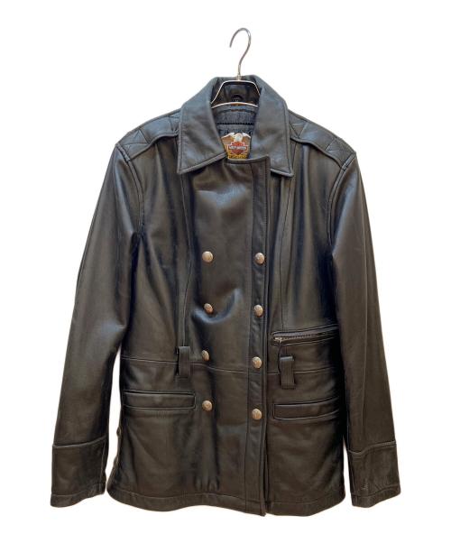 HARLEY-DAVIDSON（ハーレーダビッドソン）HARLEY-DAVIDSON (ハーレーダビッドソン) レザーコート ブラック サイズ:Mの古着・服飾アイテム