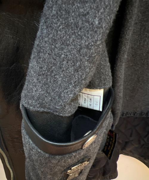 HARLEY-DAVIDSON（ハーレーダビッドソン）HARLEY-DAVIDSON (ハーレーダビッドソン) レザーコート ブラック サイズ:Mの古着・服飾アイテム