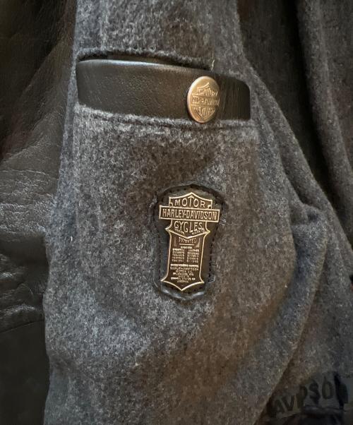 HARLEY-DAVIDSON（ハーレーダビッドソン）HARLEY-DAVIDSON (ハーレーダビッドソン) レザーコート ブラック サイズ:Mの古着・服飾アイテム