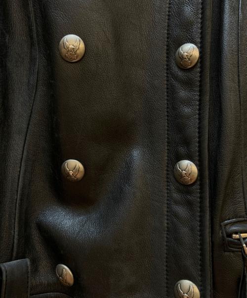 HARLEY-DAVIDSON（ハーレーダビッドソン）HARLEY-DAVIDSON (ハーレーダビッドソン) レザーコート ブラック サイズ:Mの古着・服飾アイテム