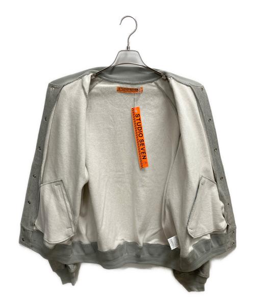 studio seven（スタジオセブン）studio seven (スタジオセブン) Sweat Blouson スタジャン グレー サイズ:SIZE L 未使用品の古着・服飾アイテム