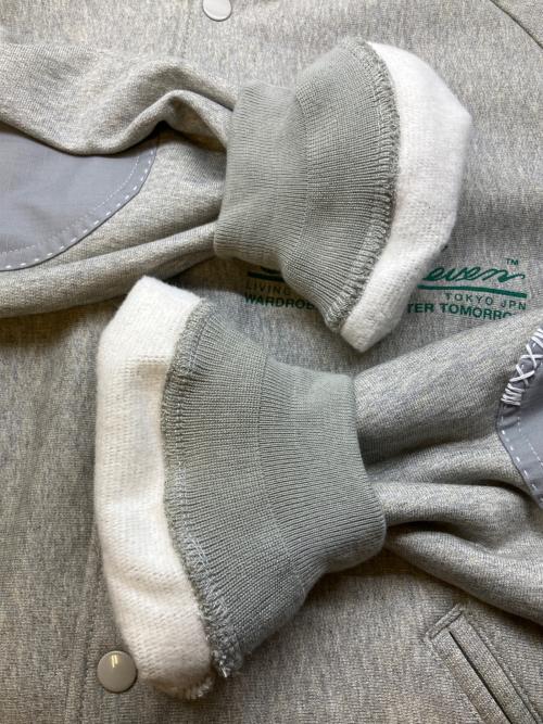 studio seven（スタジオセブン）studio seven (スタジオセブン) Sweat Blouson スタジャン グレー サイズ:SIZE L 未使用品の古着・服飾アイテム