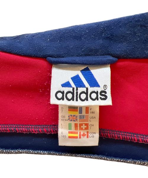 adidas（アディダス）adidas (アディダス) トラックジャケット レッド×ネイビー サイズ:Lの古着・服飾アイテム
