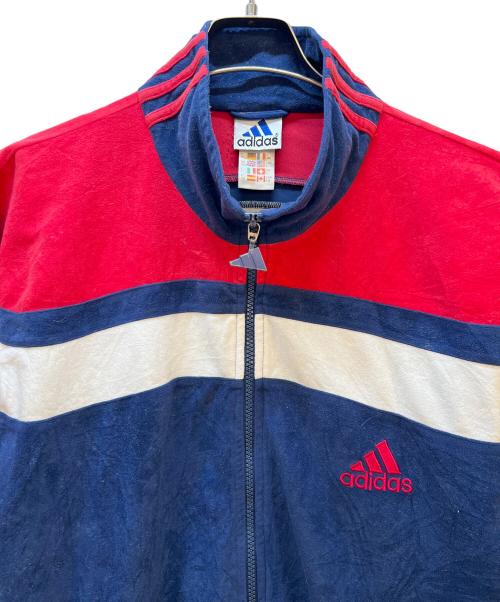 adidas（アディダス）adidas (アディダス) トラックジャケット レッド×ネイビー サイズ:Lの古着・服飾アイテム