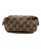 GUCCIグッチ）の古着「マルチポーチ」｜ベージュ