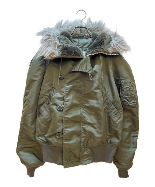 ALPHA（アルファ）ALPHA (アルファ) N-2Bジャケット グリーン サイズ:Mの古着・服飾アイテム