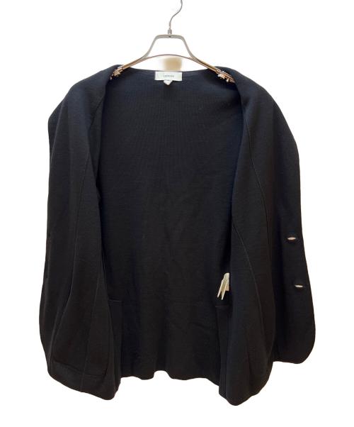 LARDINI（ラルディーニ）LARDINI (ラルディーニ) ニットジャケット ブラック サイズ:Mの古着・服飾アイテム