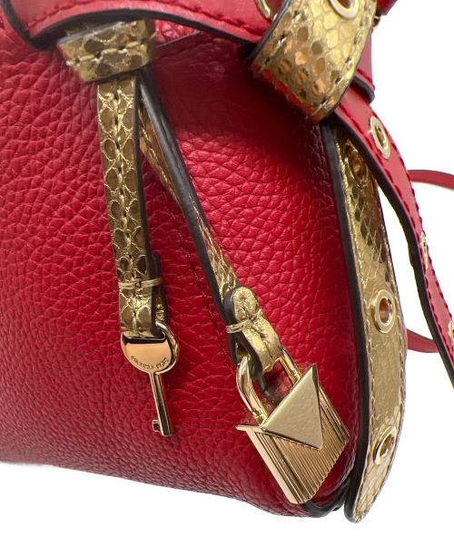 MICHAEL KORS（マイケルコース）MICHAEL KORS (マイケルコース) ショルダーバッグ レッドの古着・服飾アイテム
