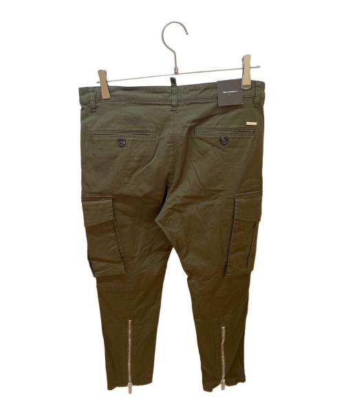 DSQUARED2（ディースクエアード）DSQUARED2 (ディースクエアード) カーゴパンツ オリーブ サイズ:SIZE46 未使用品の古着・服飾アイテム