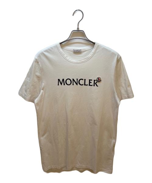 MONCLER（モンクレール）MONCLER (モンクレール) 半袖カットソー ホワイト サイズ:Lの古着・服飾アイテム