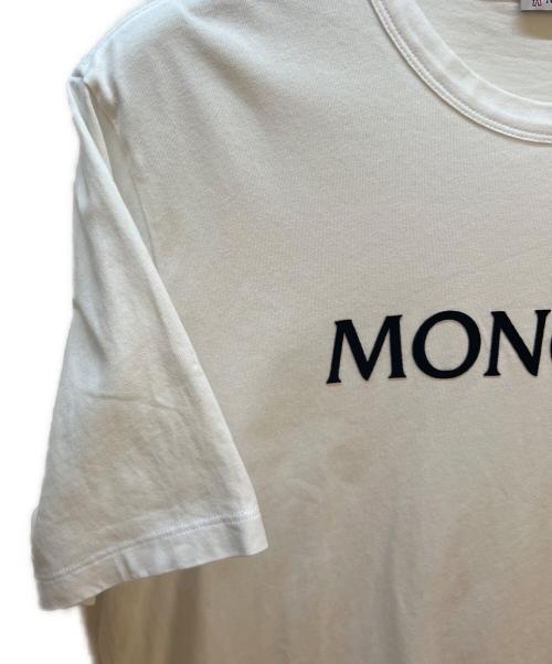 MONCLER（モンクレール）MONCLER (モンクレール) 半袖カットソー ホワイト サイズ:Lの古着・服飾アイテム