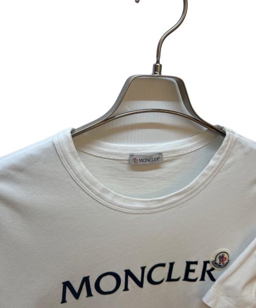 MONCLER（モンクレール）MONCLER (モンクレール) 半袖カットソー ホワイト サイズ:Lの古着・服飾アイテム