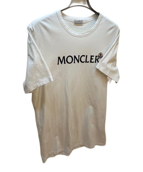 MONCLER（モンクレール）MONCLER (モンクレール) 半袖カットソー ホワイト サイズ:Lの古着・服飾アイテム