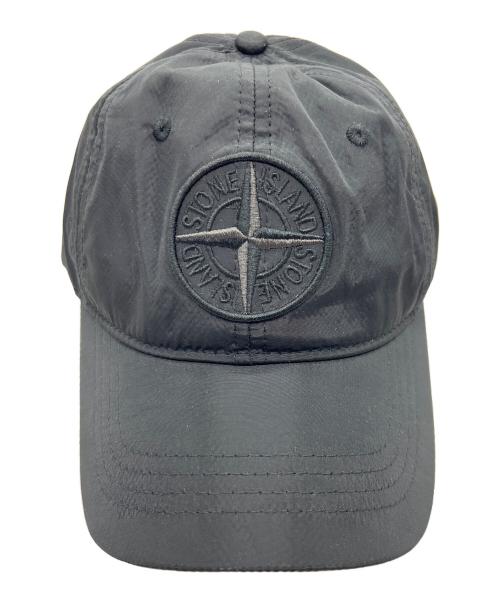 STONE ISLAND（ストーンアイランド）STONE ISLAND (ストーンアイランド) キャップ ブラックの古着・服飾アイテム
