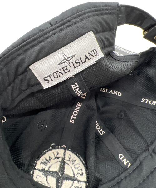 STONE ISLAND（ストーンアイランド）STONE ISLAND (ストーンアイランド) キャップ ブラックの古着・服飾アイテム
