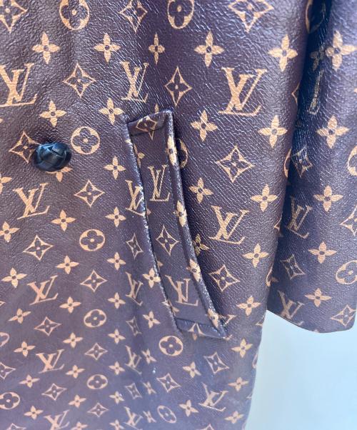 LOUIS VUITTON（ルイ ヴィトン）LOUIS VUITTON (ルイ ヴィトン) モノグラムコーティングコート ブラウン サイズ:36の古着・服飾アイテム
