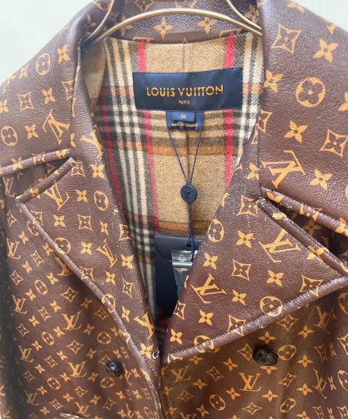 LOUIS VUITTON（ルイ ヴィトン）LOUIS VUITTON (ルイ ヴィトン) モノグラムコーティングコート ブラウン サイズ:36の古着・服飾アイテム