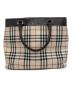 BURBERRY（バーバリー）の古着「ハンドバッグ」｜ベージュ×ブラウン