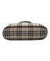 中古・古着 BURBERRY (バーバリー) ハンドバッグ ベージュ×ブラウン：15000円