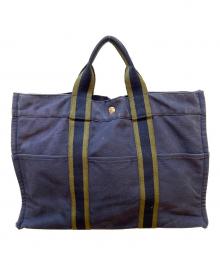 HERMES（エルメス）の古着「ハンドバッグ」｜ネイビー
