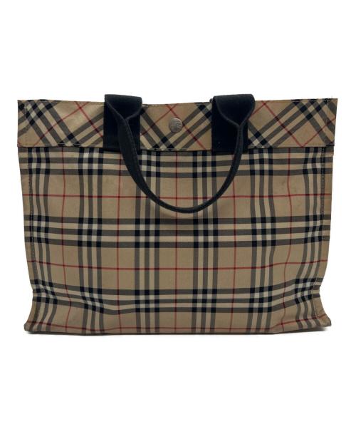 BURBERRY BLUE LABEL（バーバリー ブルー レーベル）BURBERRY BLUE LABEL (バーバリー ブルー レーベル) ハンドバッグ ベージュの古着・服飾アイテム