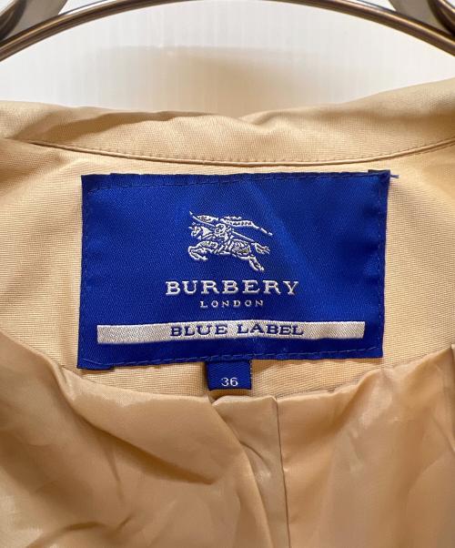 BURBERRY BLUE LABEL（バーバリー ブルー レーベル）BURBERRY BLUE LABEL (バーバリー ブルー レーベル) ショートトレンチコート ベージュ サイズ:36の古着・服飾アイテム