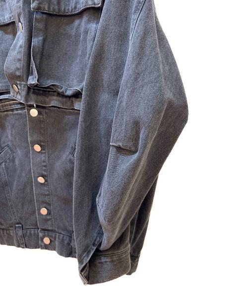 Knuth Marf（クヌースマーフ）Knuth Marf (クヌースマーフ) many way denim jacket ブラック サイズ:FREEの古着・服飾アイテム