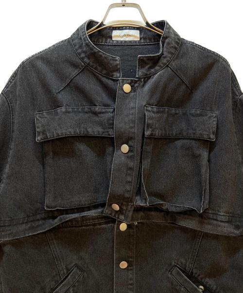 Knuth Marf（クヌースマーフ）Knuth Marf (クヌースマーフ) many way denim jacket ブラック サイズ:FREEの古着・服飾アイテム